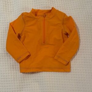 Primary Vibrant Orange Baby Rashguard